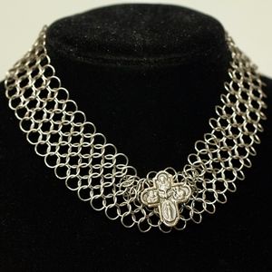 My Antique Cross Orly Baruch Chocker Necklace